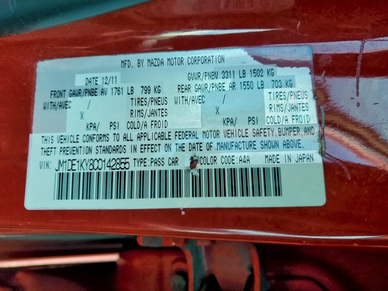 2012 MAZDA MAZDA2 #3308214378