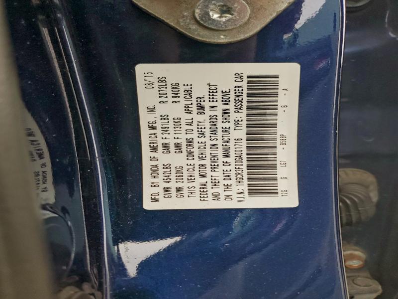 2016 HONDA ACCORD EXL #3305419431