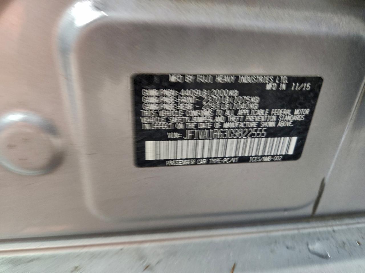 Lot #3311756790 2016 SUBARU WRX