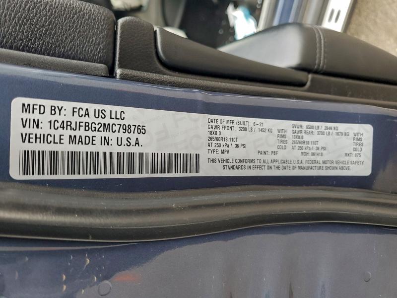 2021 JEEP GRAND CHER #3315888136