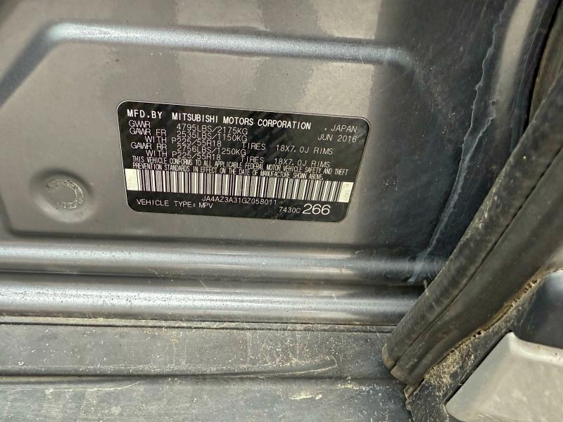 2016 MITSUBISHI OUTLANDER #3304539462