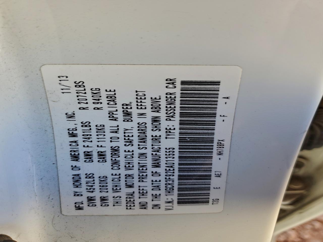 HONDA ACCORD TOURING