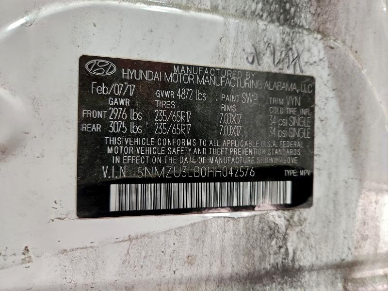 2017 HYUNDAI SANTA FE S #3317785107