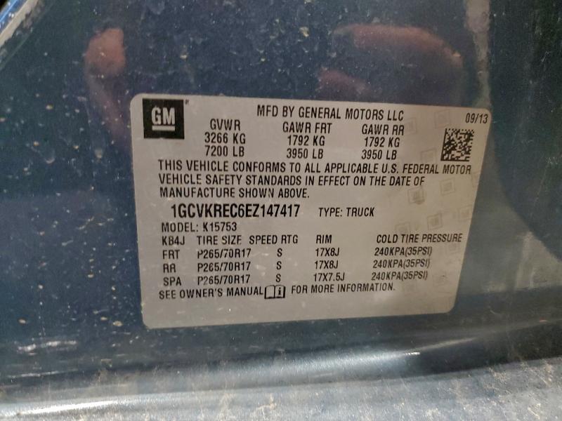 2014 CHEVROLET SILVERADO #3304783961