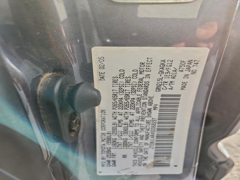 2005 TOYOTA 4RUNNER #3309388997