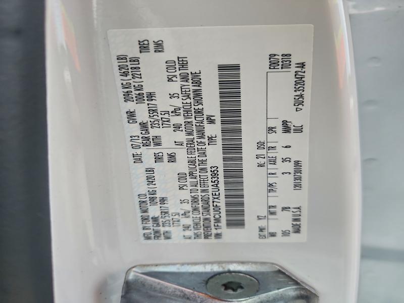 2014 FORD ESCAPE S #3308279216