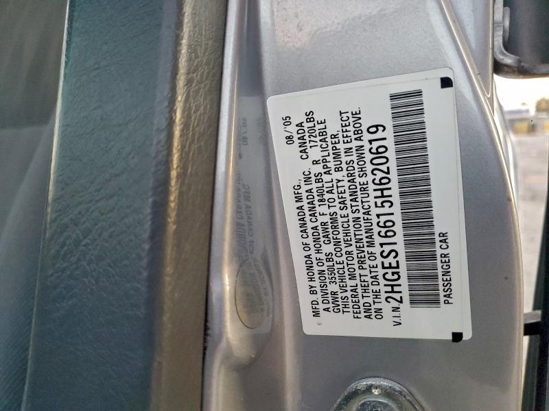 2005 HONDA CIVIC LX #3317737077