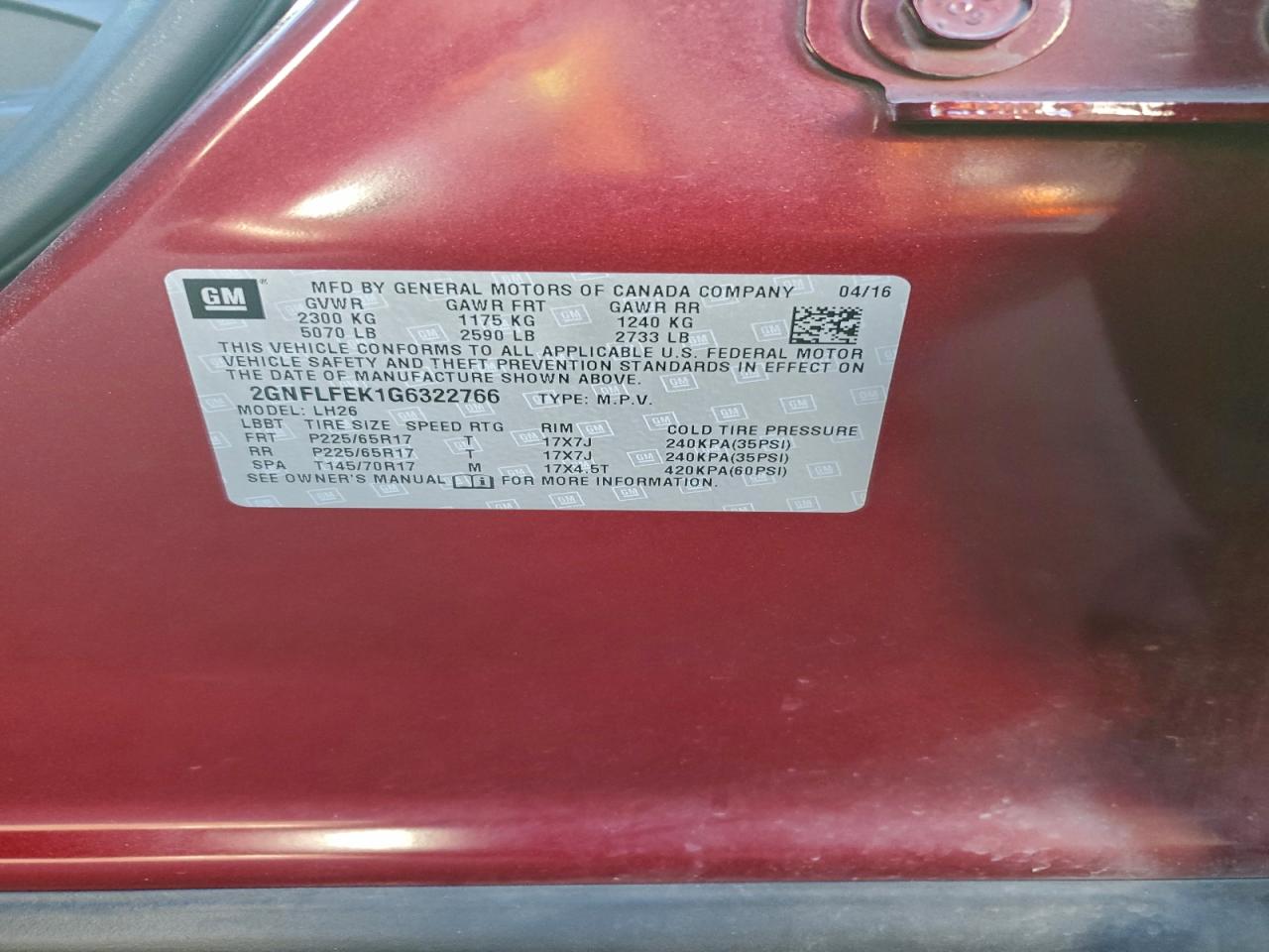 CHEVROLET EQUINOX LT