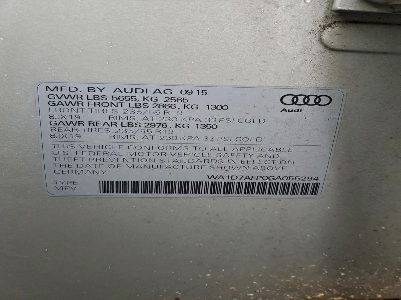 2016 AUDI Q5 PREMIUM #3304865563