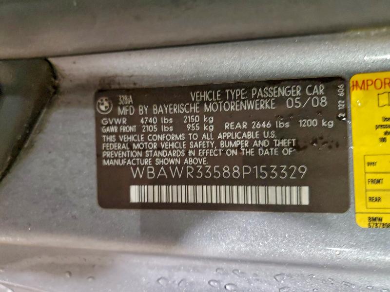 2008 BMW 328 I SULE #3305352309