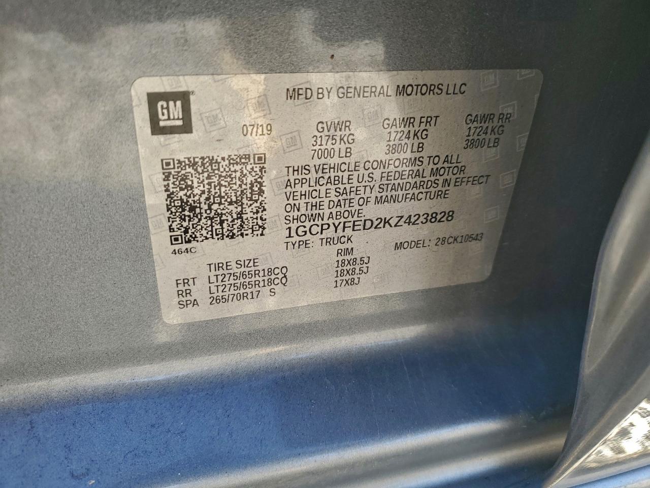 CHEVROLET SILVERADO K1500 LT TRAIL BOSS