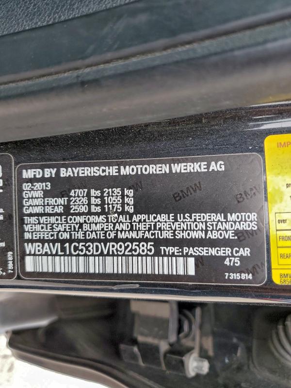 2013 BMW X1 XDRIVE2 #3305374385