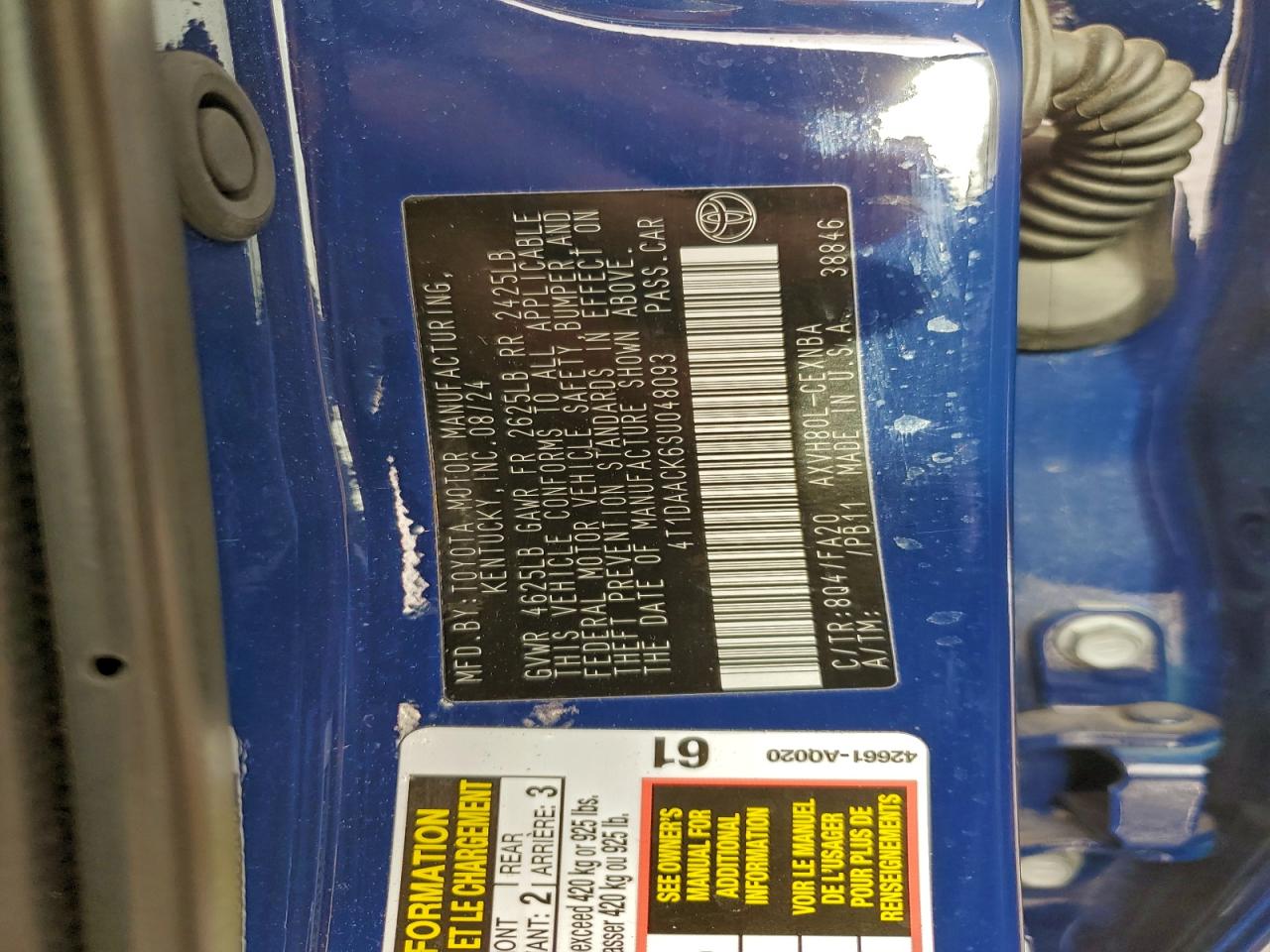 Lot #3318915950 2025 TOYOTA CAMRY XSE