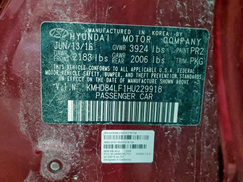 2017 HYUNDAI ELANTRA SE #3303644928