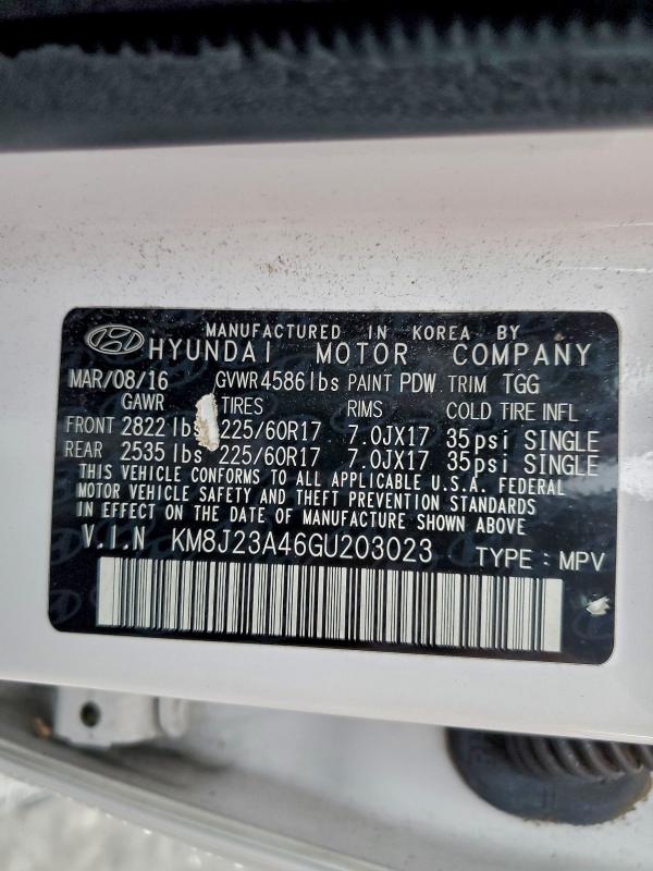 2016 HYUNDAI TUCSON SE #3317807079