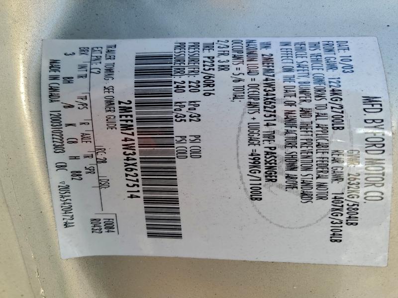 2004 MERCURY GRAND MARQ #3303974705