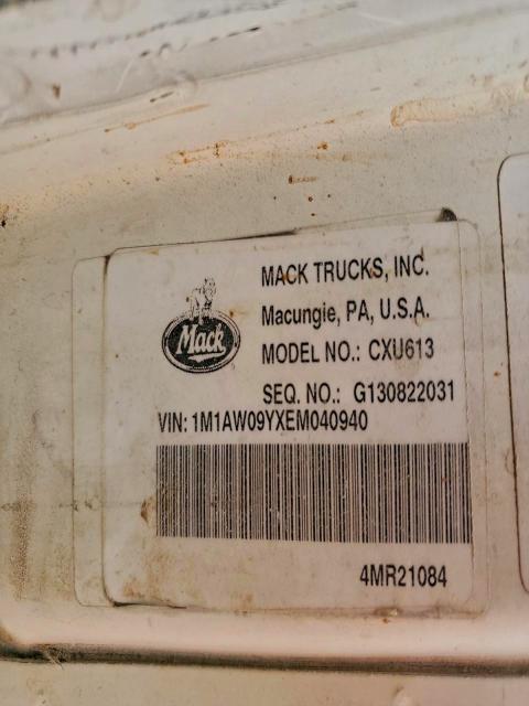 2014 MACK CXU613 #3316900080
