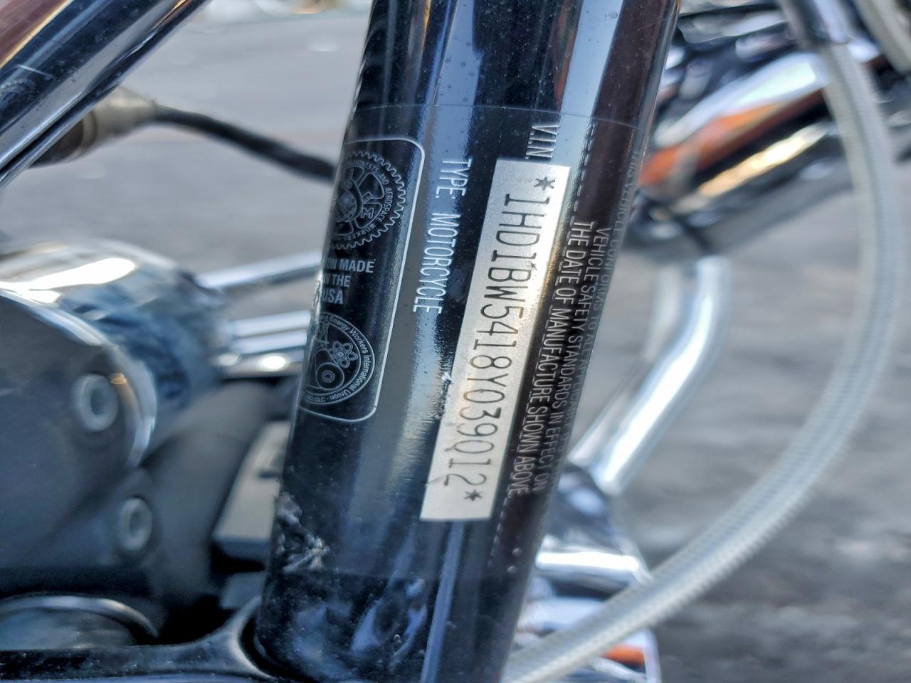 Lot #3315984213 2008 HARLEY-DAVIDSON FLSTC 105T