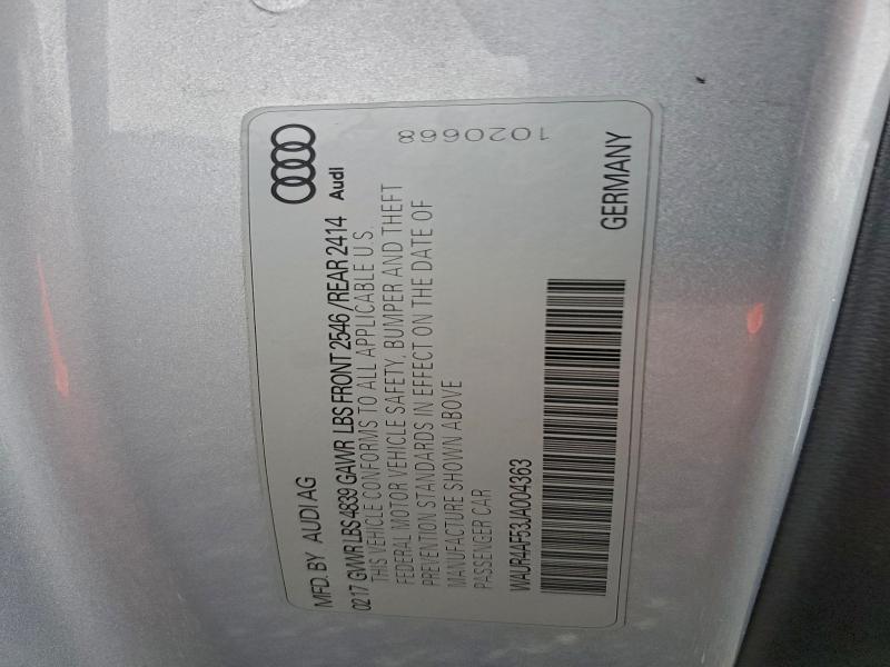 2018 AUDI S5 PRESTIG #3304059537