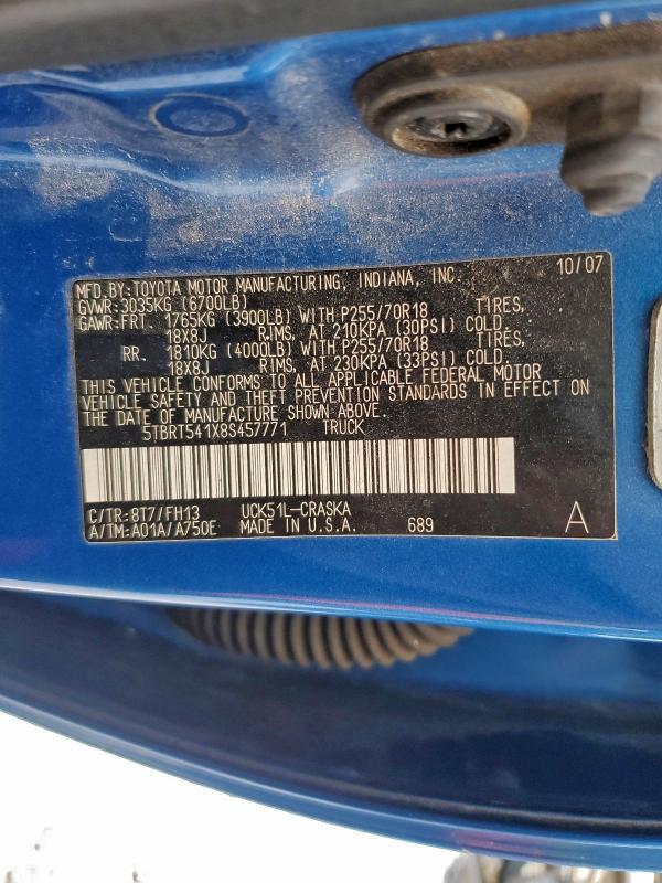 2008 TOYOTA TUNDRA DOU #3315727359