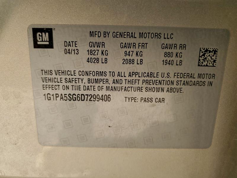 2013 CHEVROLET CRUZE LS #3318927932