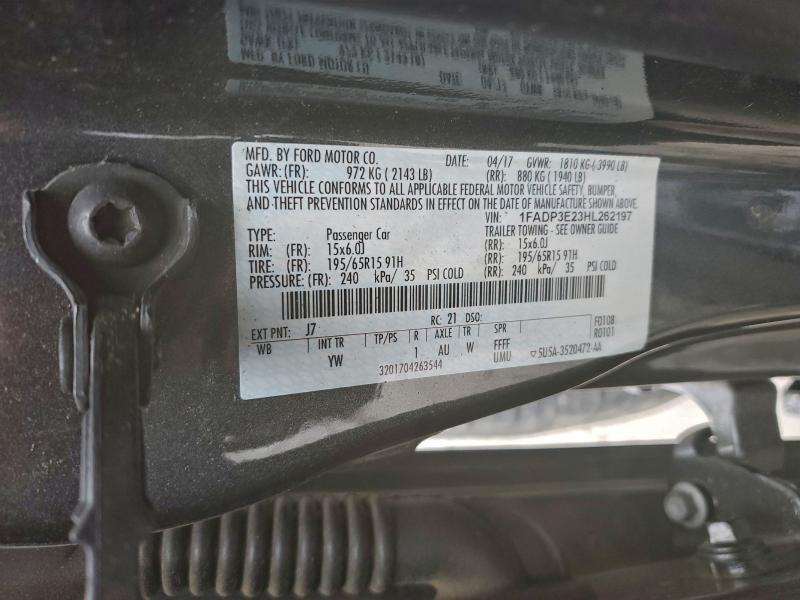 2017 FORD FOCUS S #3319159540