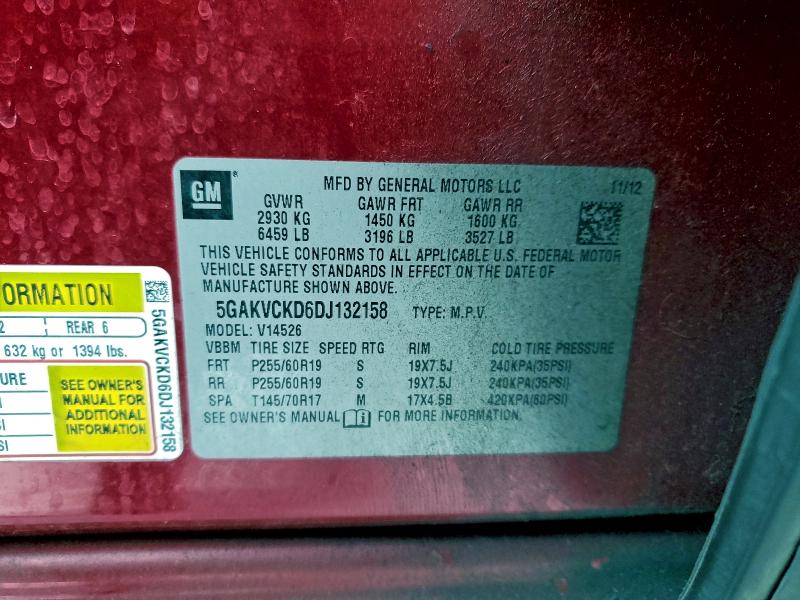 2013 BUICK ENCLAVE #3305302388