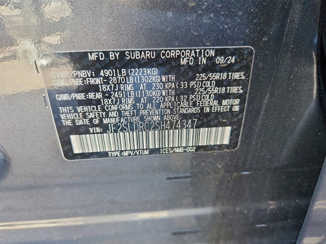 SUBARU FORESTER LIMITED