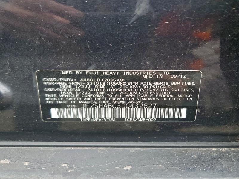 2013 SUBARU FORESTER X #3304732905