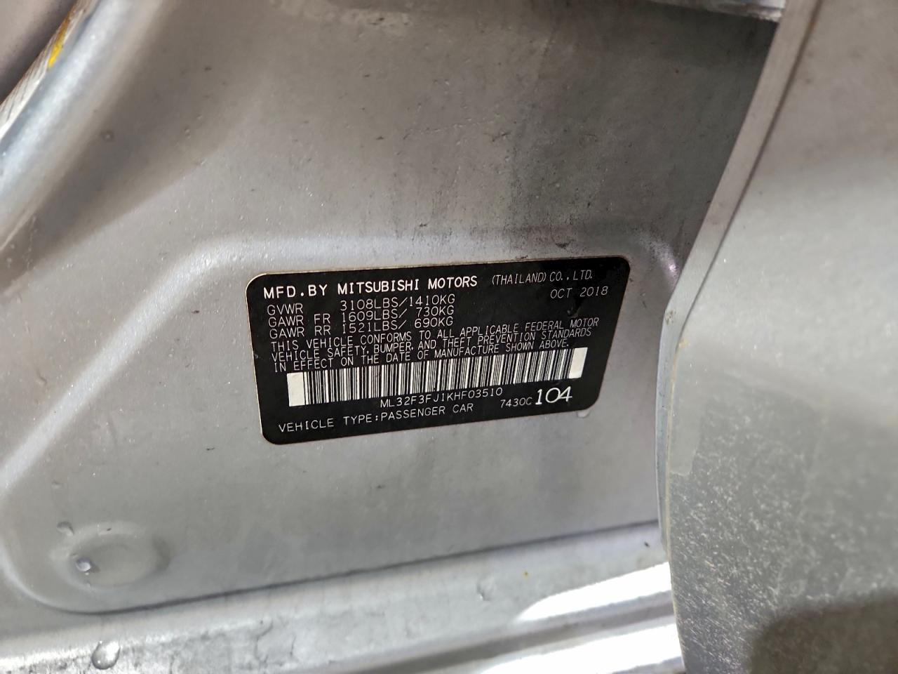 MITSUBISHI MIRAGE G4 ES