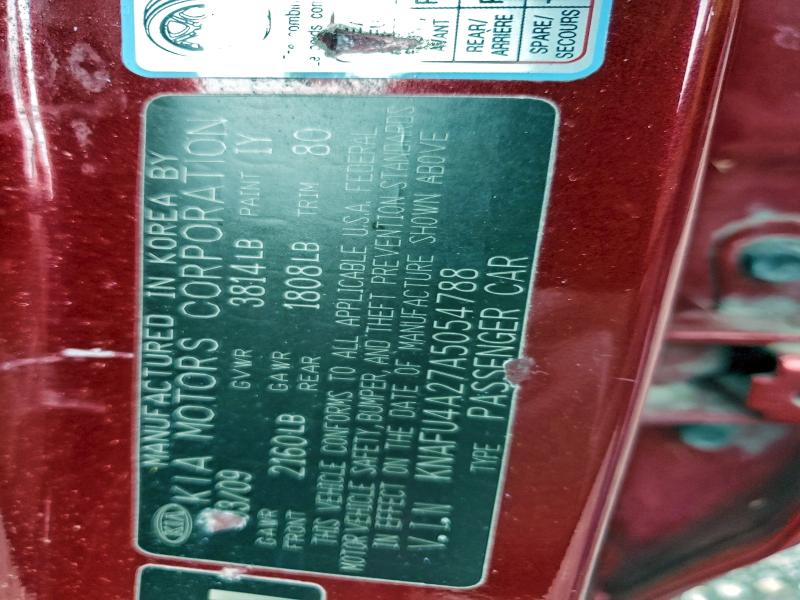 2010 KIA FORTE EX #3304550472