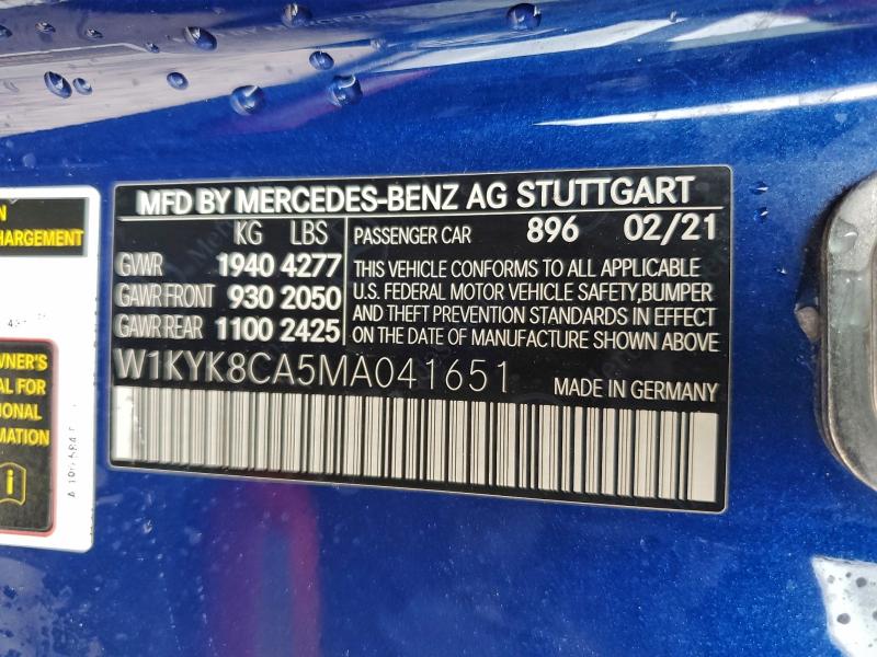 2021 MERCEDES-BENZ AMG GT #3308362273