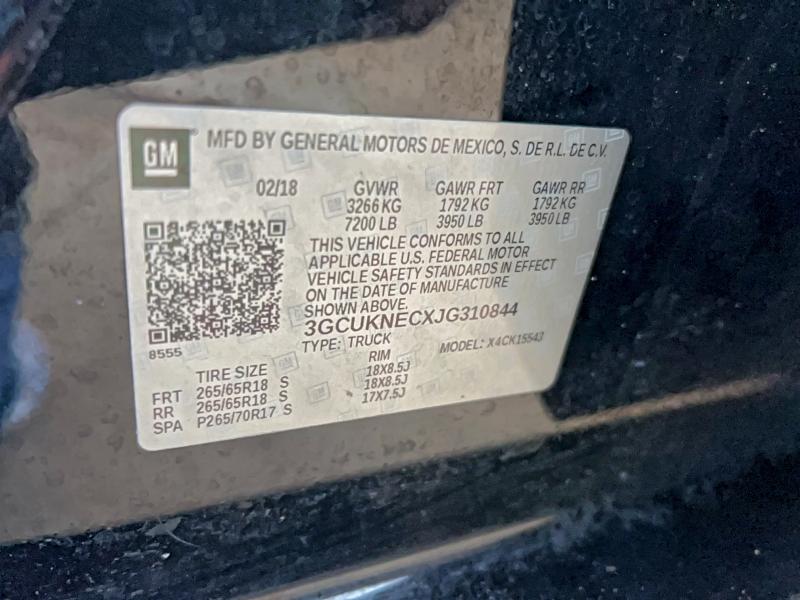 2018 CHEVROLET SILVERADO #3302639017