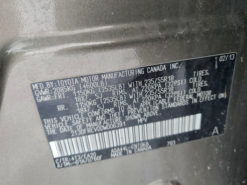 2013 TOYOTA RAV4 LIMIT #3302795958