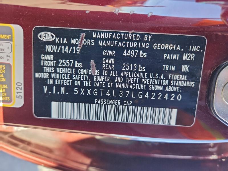 2020 KIA OPTIMA LX #3316128215