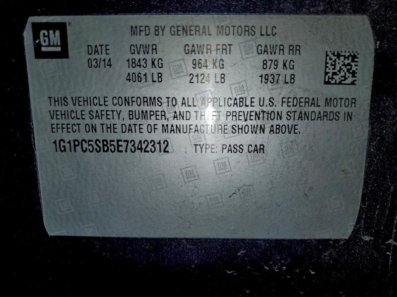 2014 CHEVROLET CRUZE LT #3308477292