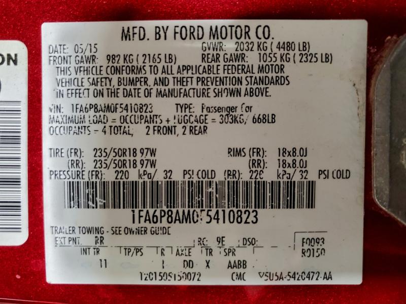 2015 FORD MUSTANG #3304751920