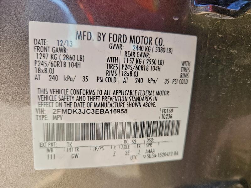 2014 FORD EDGE SEL #3319023256