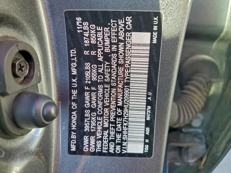 2017 HONDA CIVIC LX #3303942700