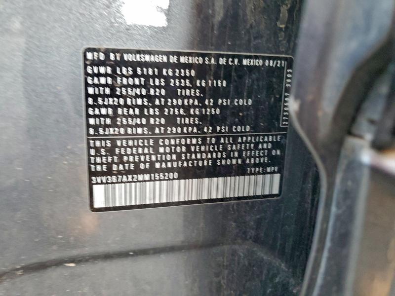 2021 VOLKSWAGEN TIGUAN SE #3305767356