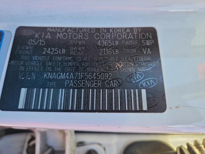 2015 KIA OPTIMA LX #3304728912