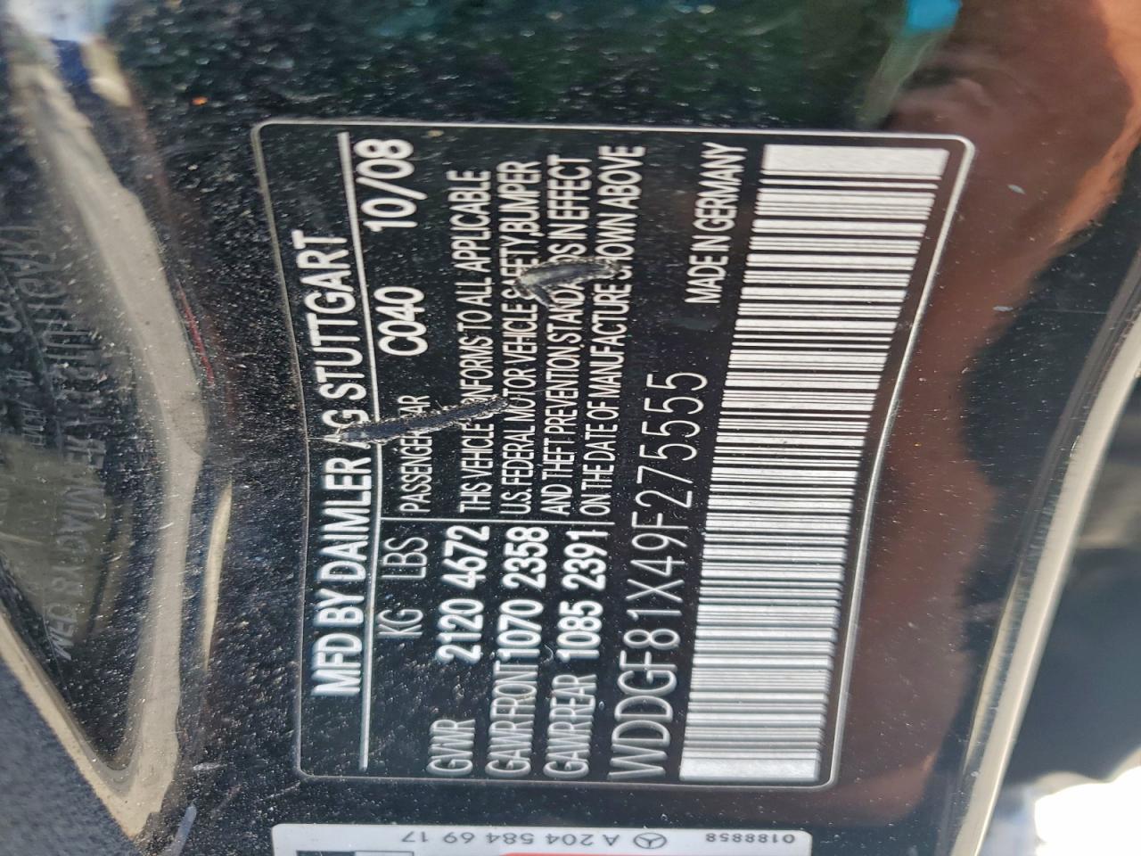 Lot #3315909115 2009 MERCEDES-BENZ C 300 4MAT