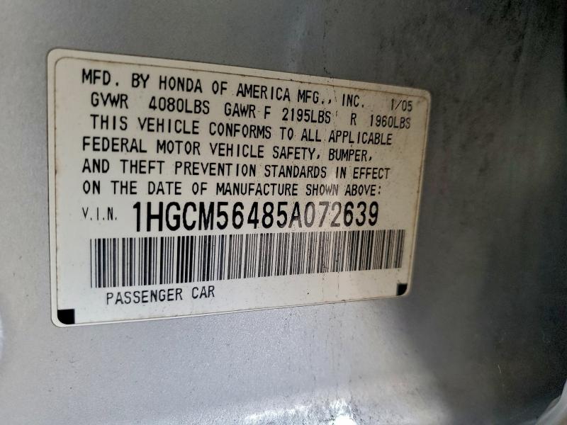 2005 HONDA ACCORD LX #3316699499