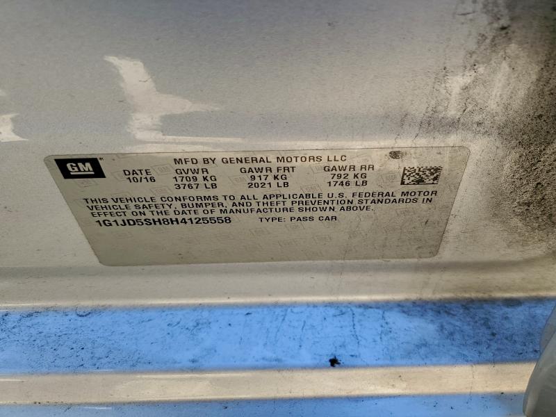 2017 CHEVROLET SONIC LT #3316947087