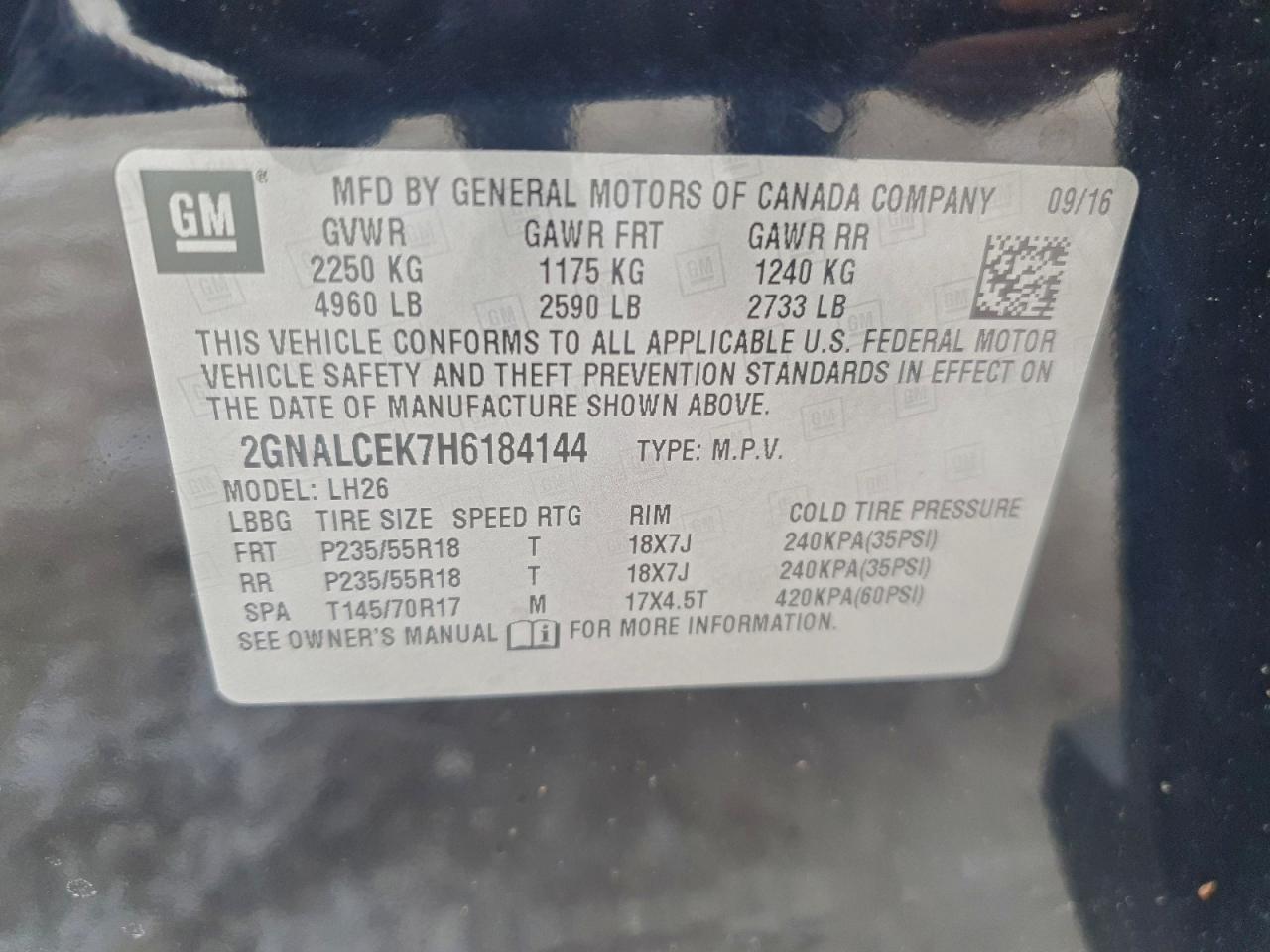 CHEVROLET EQUINOX LT