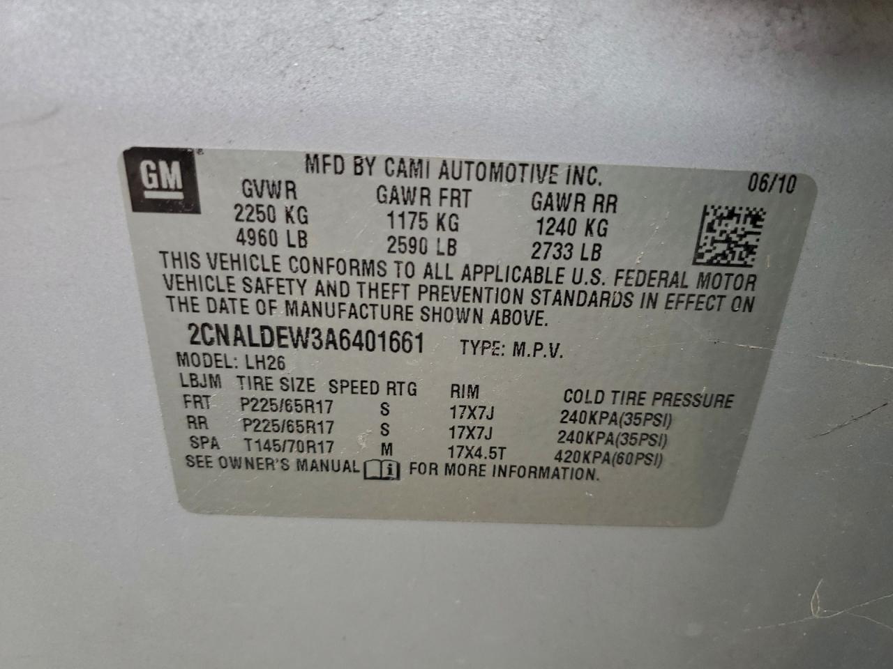 CHEVROLET EQUINOX LT