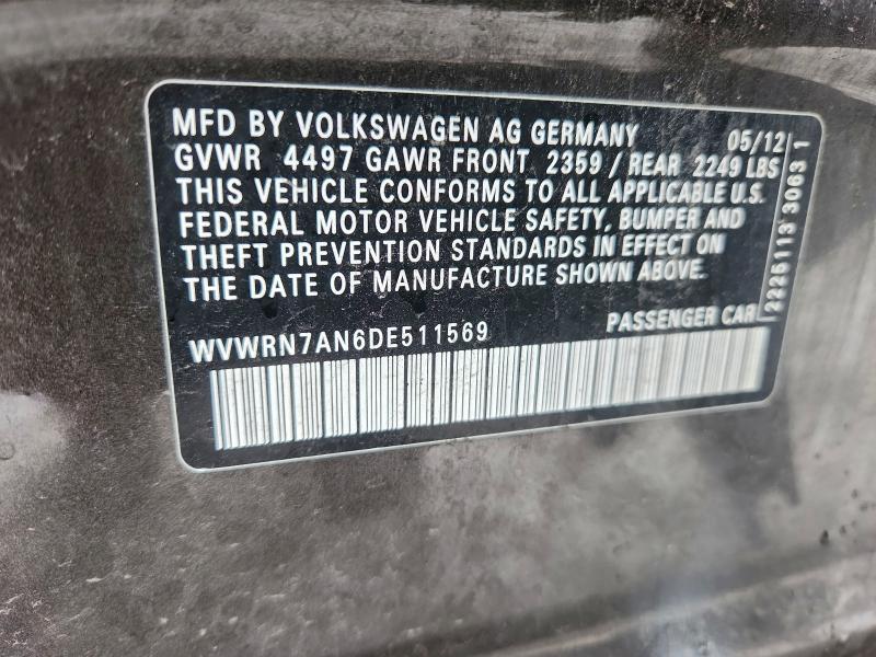 2013 VOLKSWAGEN CC LUXURY #3303592927