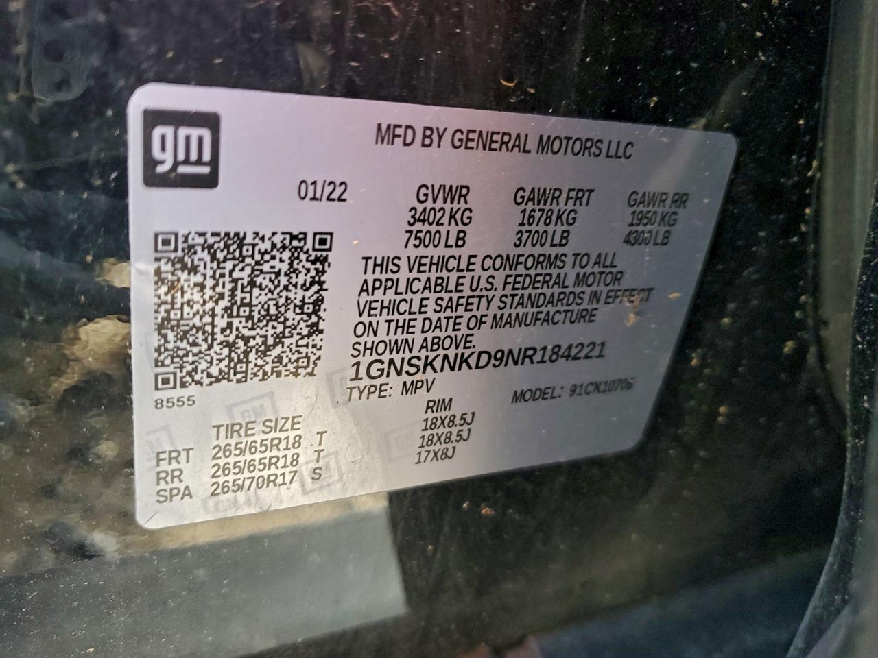 CHEVROLET TAHOE K1500 LT