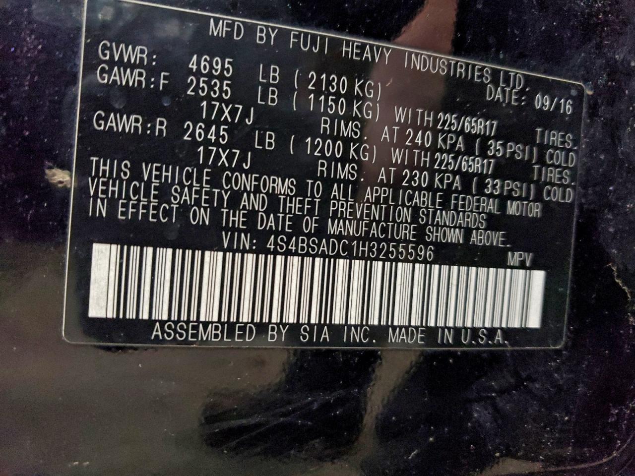 SUBARU OUTBACK 2.5I PREMIUM