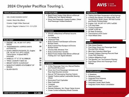 2024 CHRYSLER PACIFICA T #3319937150